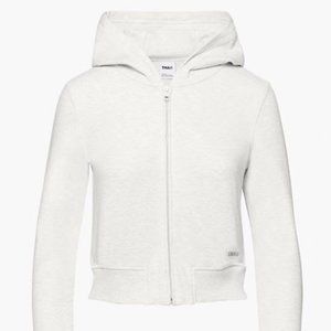 Aritzia Tna LOOKOUT HOODIE HEATHER CLOUD WHITE 2XS